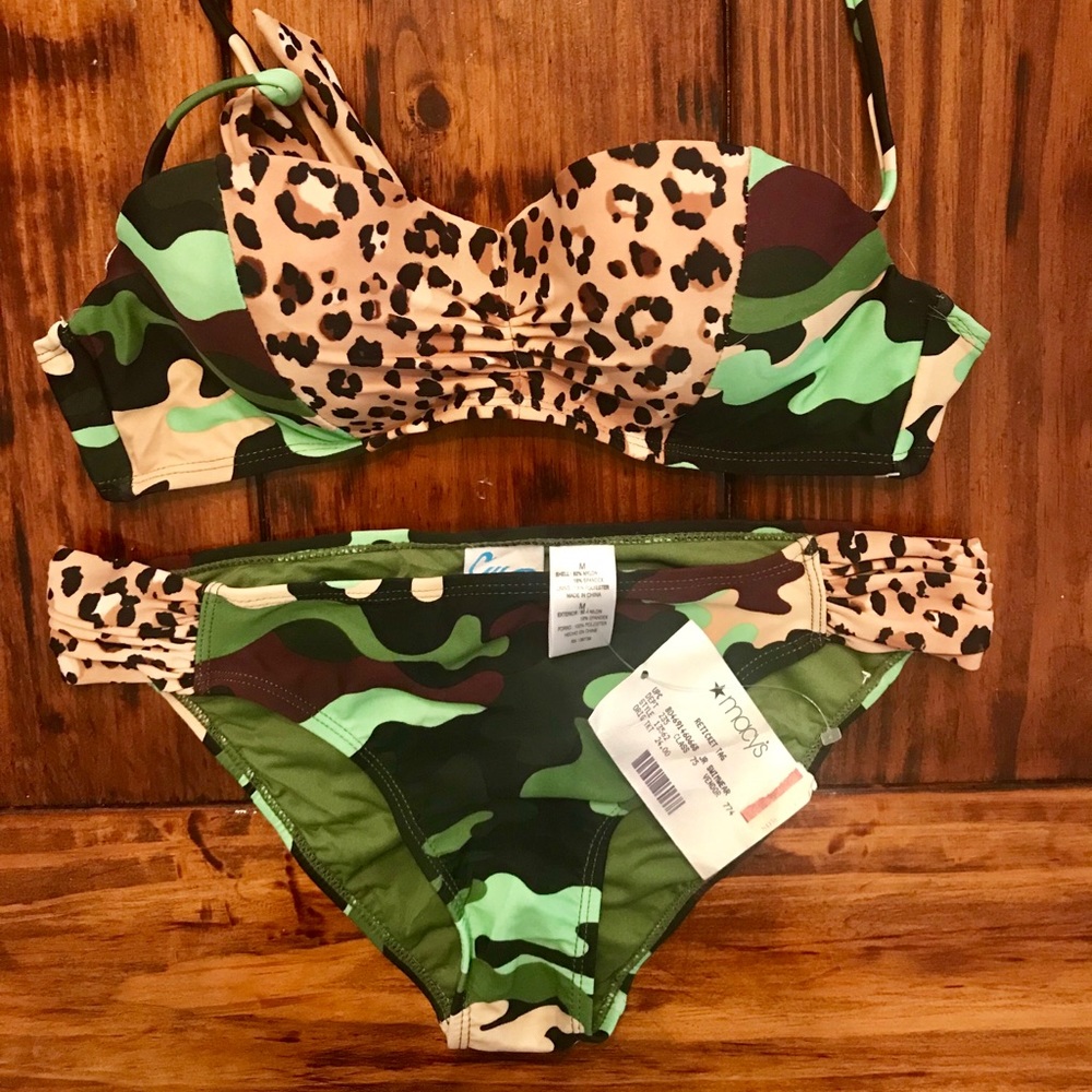 Camo/Cheetah Swimsuit